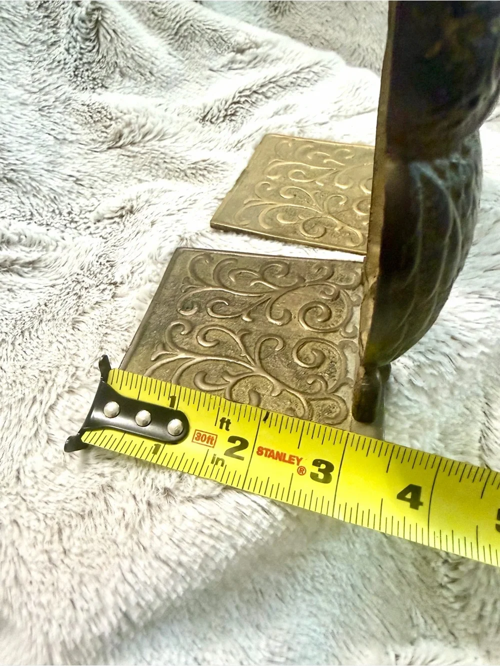 Vintage 1960’s/1970’s Mid Century Modern Brass Owl Book Ends (pair)